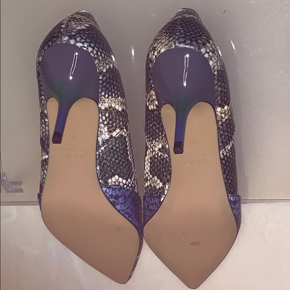 Zara Woman Snakeskin Heels size 38. Never worn - Picture 8 of 10